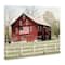 Stupell Industries Patriotic Barn Flag Canvas Wall Art